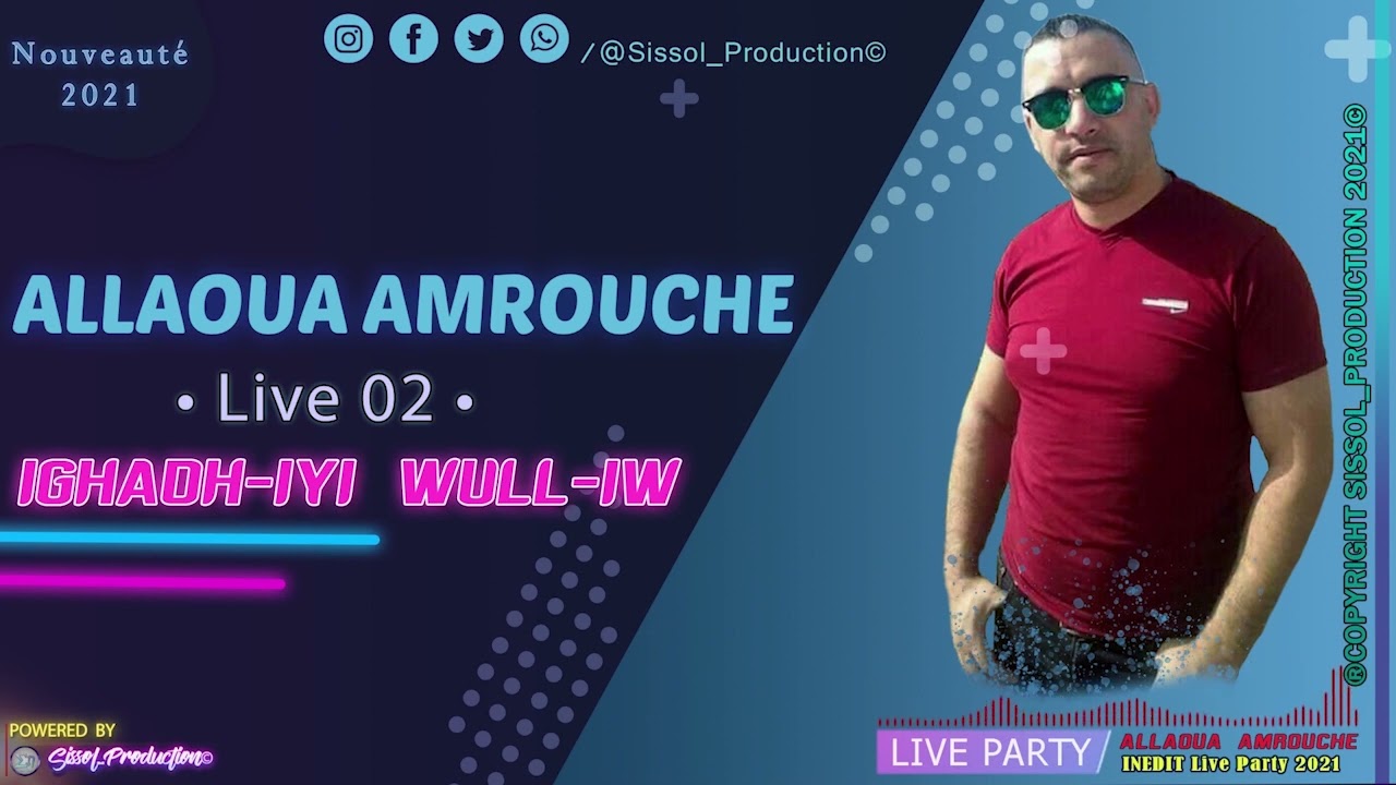 Allaoua Amrouche - Ighadhiyi Wull-iw - Live Kabyle