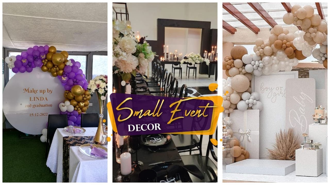Small Event Decor For Beginners! #decor #eventplanning #graduation #balloonsetup