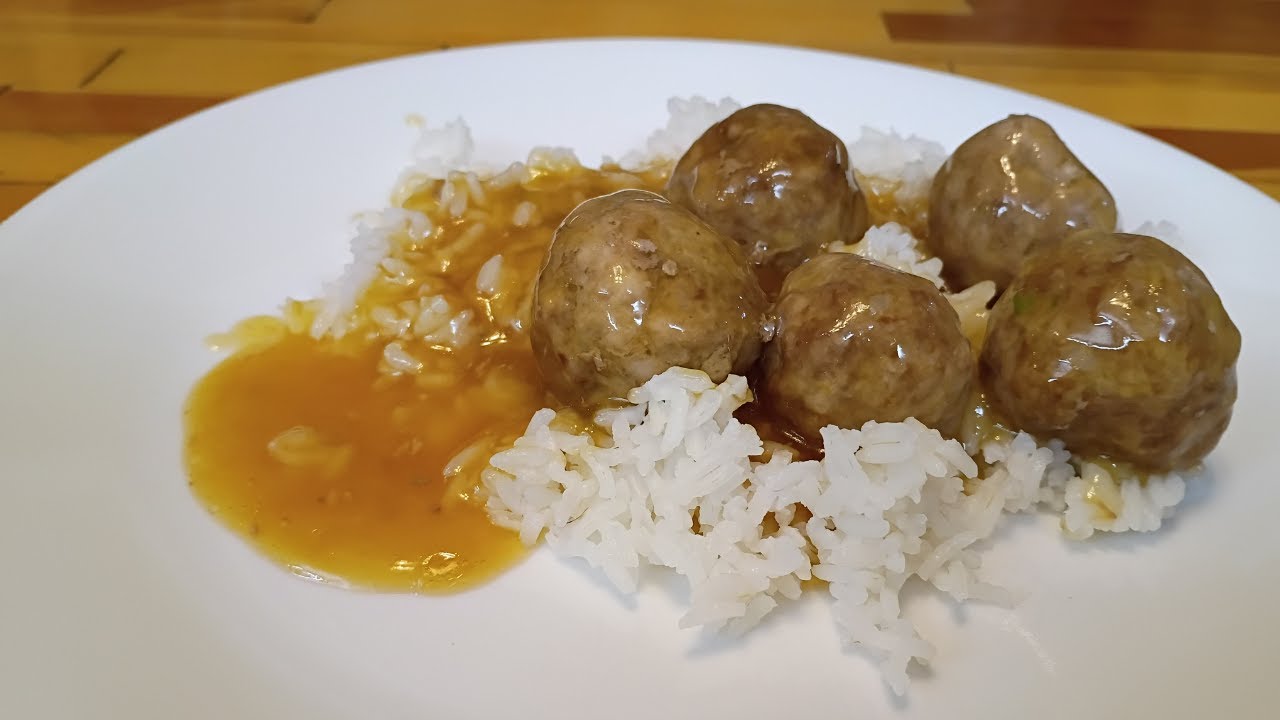 Dinner tonight, Sweet and Sour Meatballs!