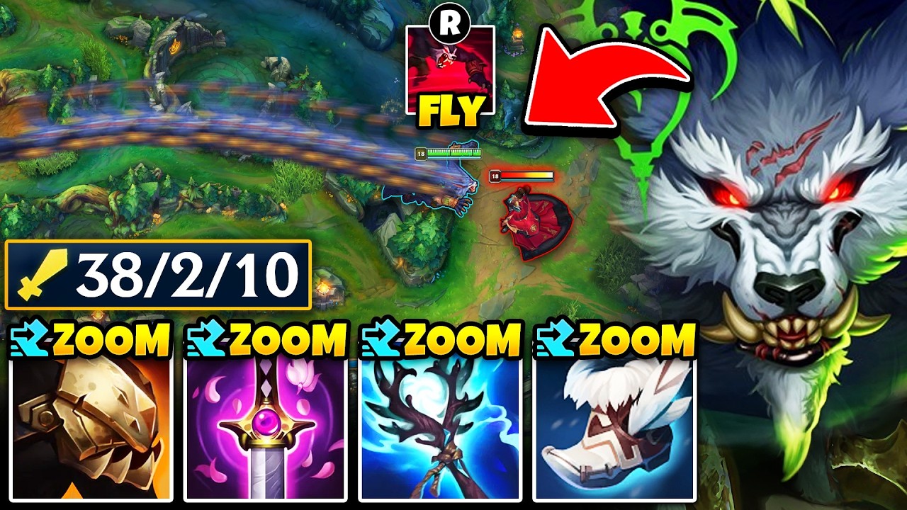 WARWICK BUT I CAN FLY ACROSS THE MAP WITH MY ULT... (ULTIMATE JUMPSCARE BUILD)