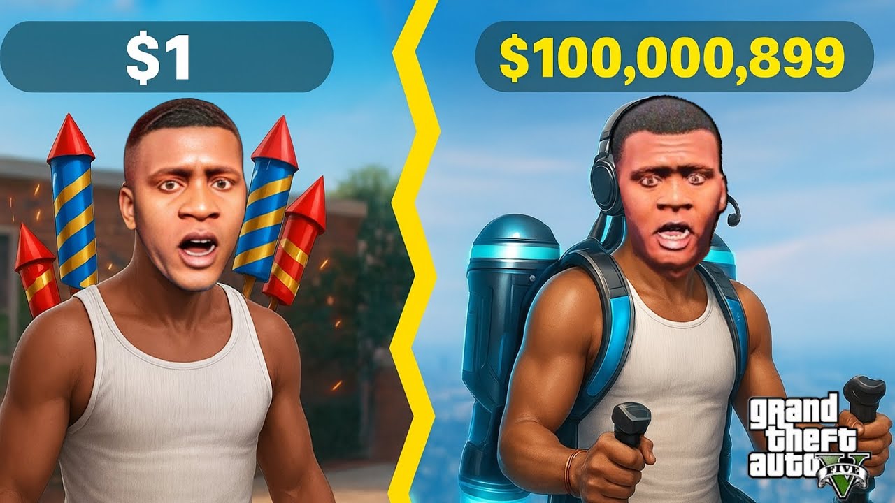 GTA 5 : Franklin Buying $1 To $100,000,899 Jetpack In GTA 5 ! (GTA 5 Mods)