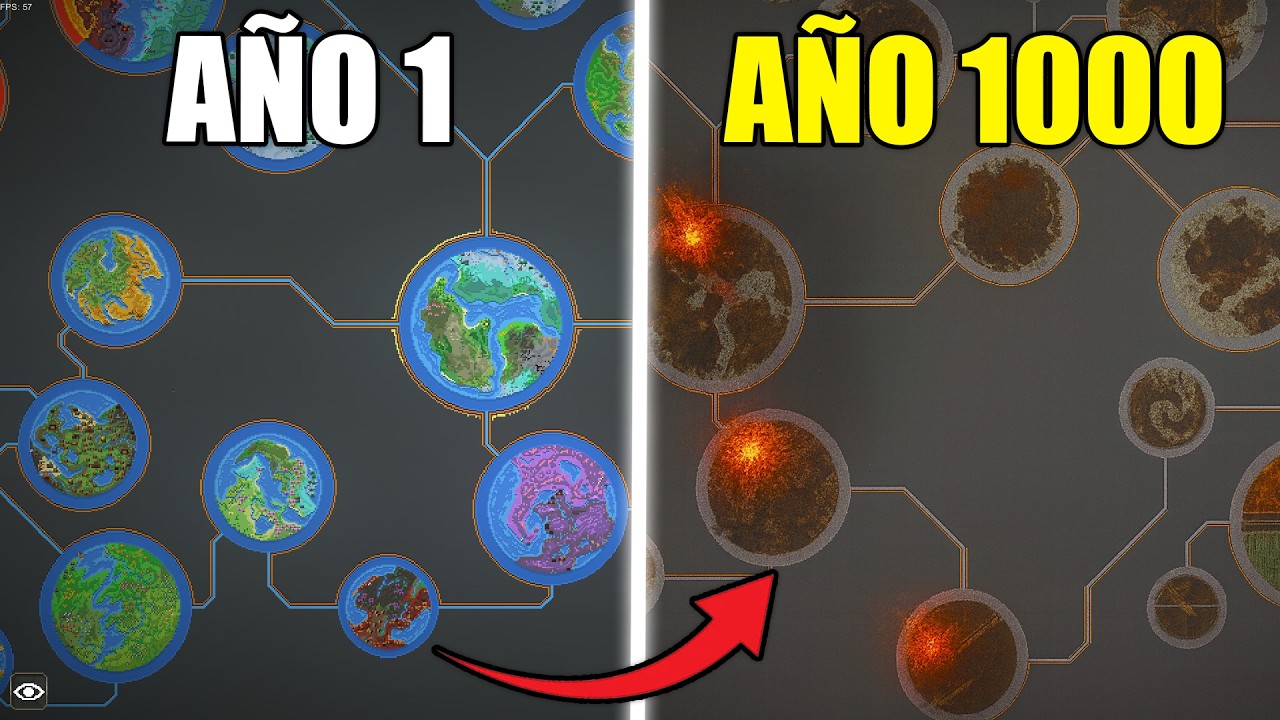 Creé Planetas en el ESPACIO y los dejé 1000 Años!