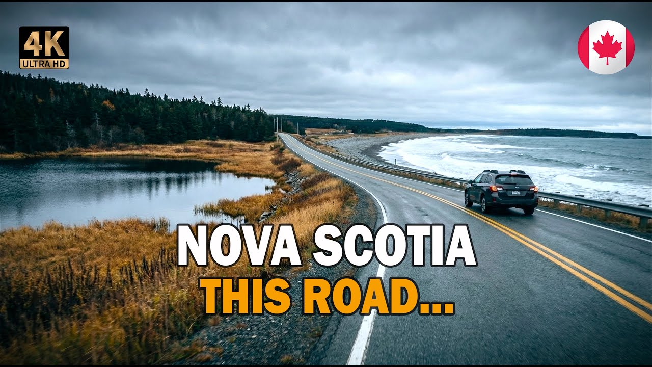 4K Autumn Driving Tour Halifax, Nova Scotia,🚗 | a Coastal Route to Lawrencetown🍁