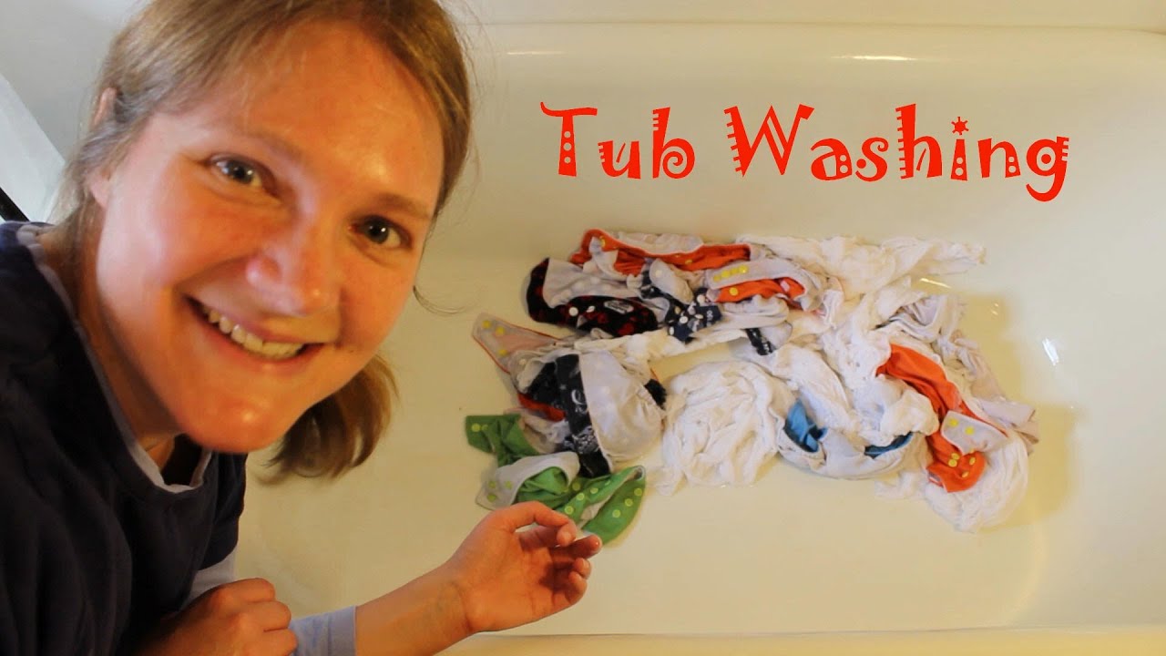 How to Hand Wash Cloth Diapers | Tub & Plunger Routine