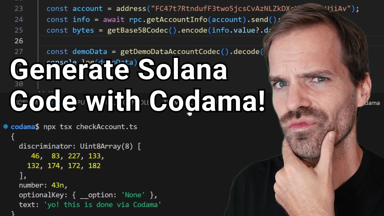 Generate Code with Codama [Solana Tutorial] - Mar 11th '25