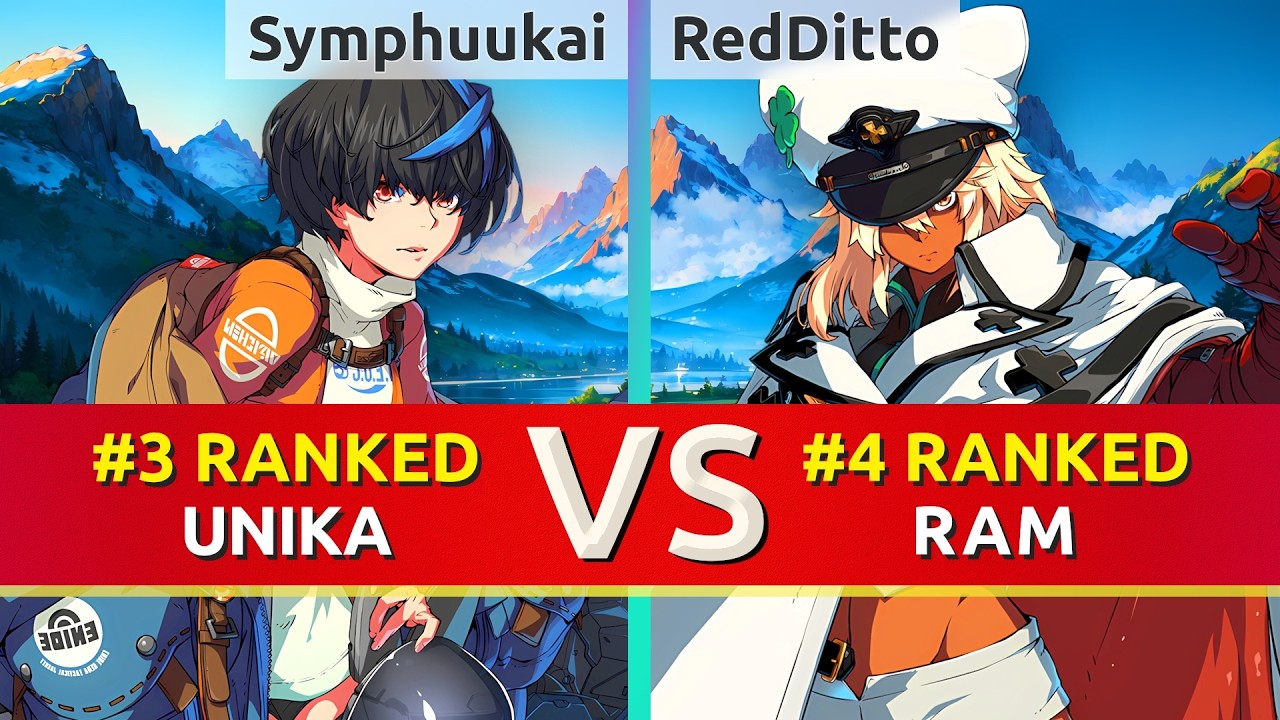 GGST ▰ Symphuukai (#3 Ranked Unika) vs RedDitto (#4 Ranked Ramlethal). High Level Gameplay