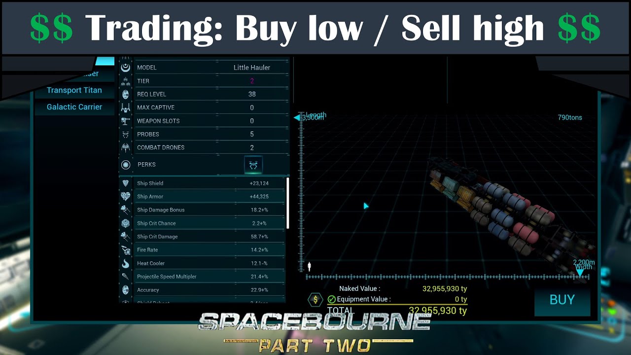SpaceBourne 2 Content showcase | $$ Trading $$