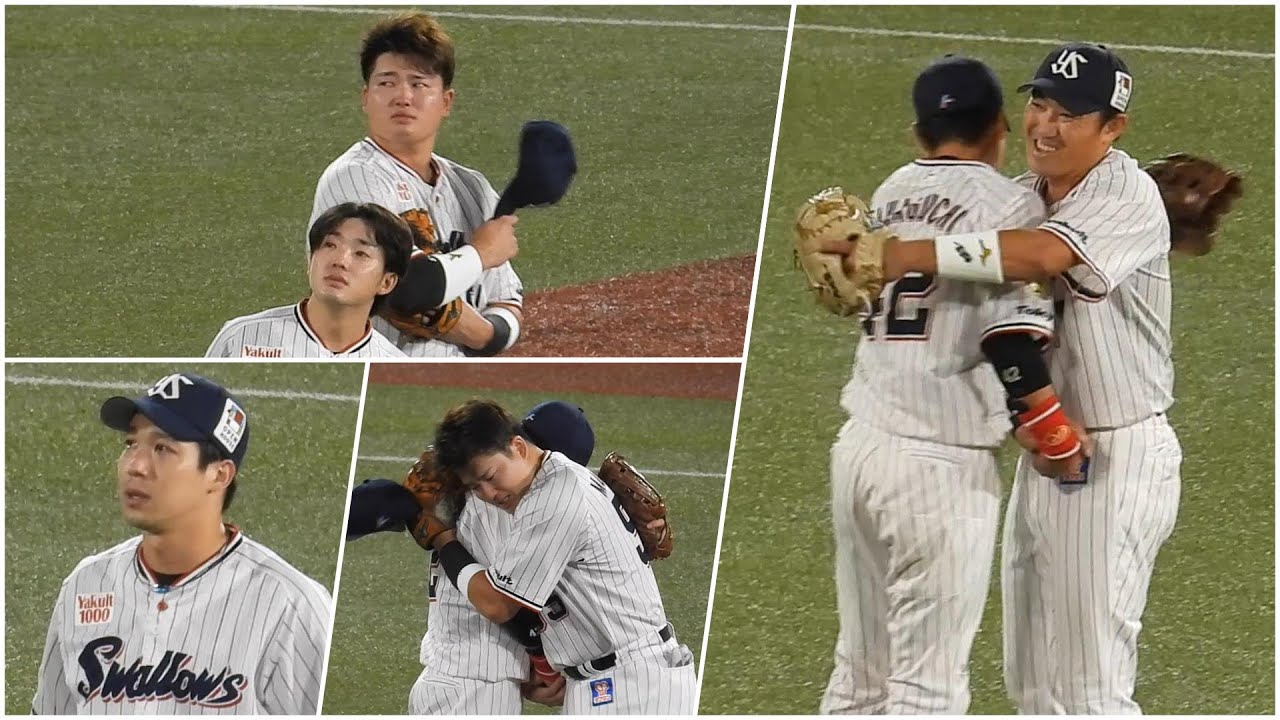 【村上ら選手も号泣】内川聖一&坂口智隆、ヤクルトナインらと涙の抱擁、最後の別れ【ヤクルトスワローズ】2022年10月3日 横浜DeNA戦