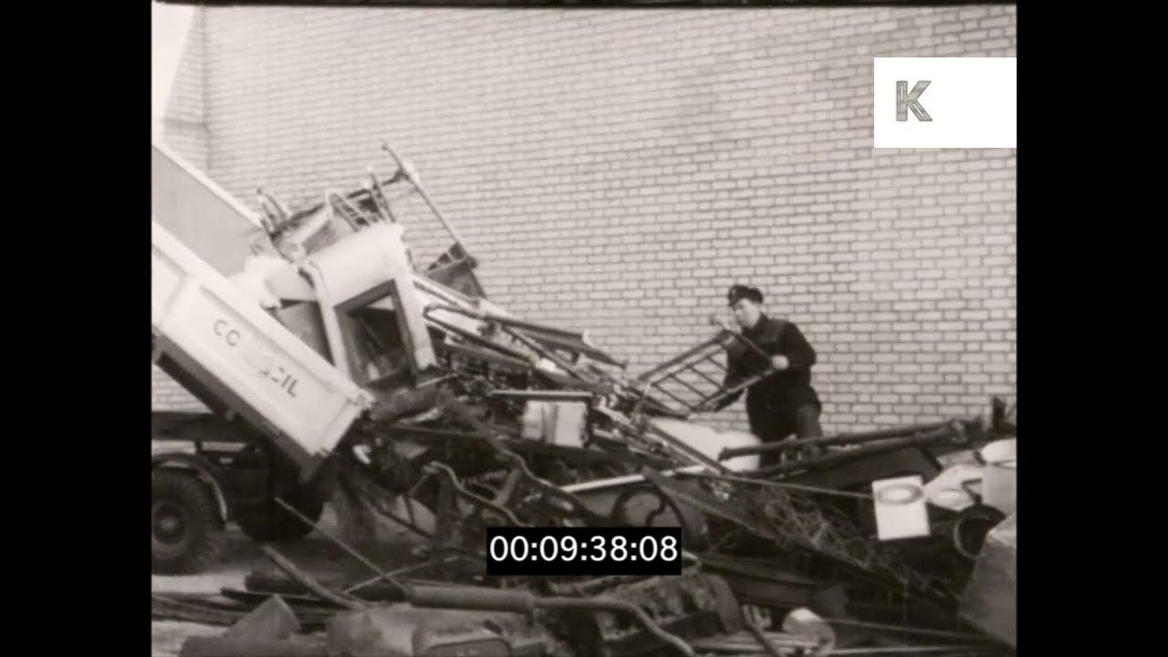 1950s UK, Rag and Bone Man Collecting Scrap Metal, 16mm