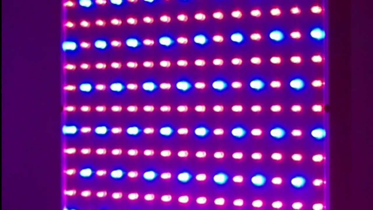 225 red and blue LED hydroponic plant grow light panel 14w (RBLED)