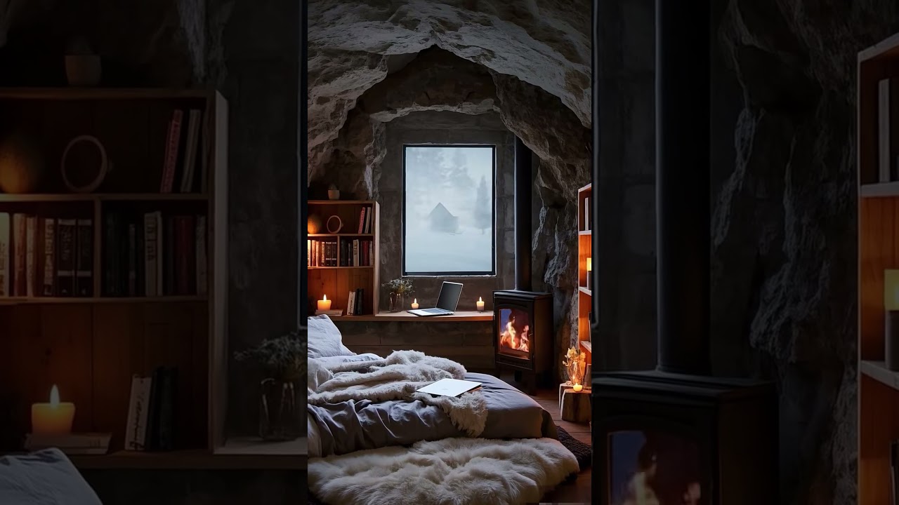 Healing, Meditation, Focus, DeepWorkASMR, Calming, MindfulRain Relaxation, InnerPeace, Snow,CozyRoom