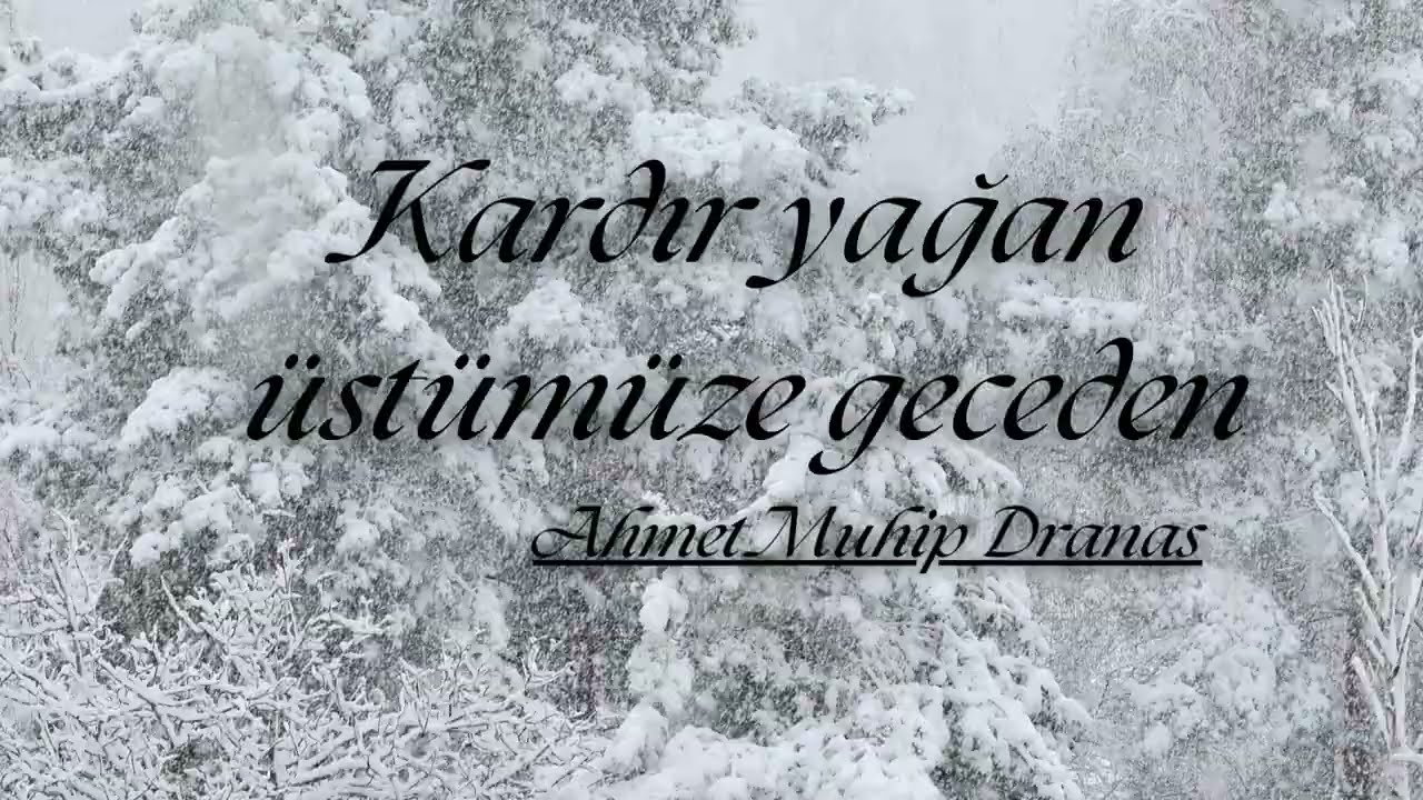 Ahmet Muhip Dranas | Kardır Yağan Üstümüze Geceden | Kar Şiiri
