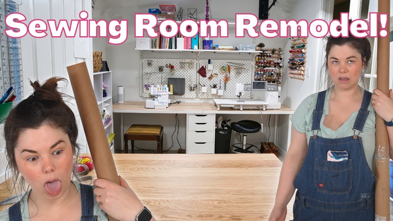Creating the PERFECT Sewing Rooms! // Craft Space Remodeling & Makeover