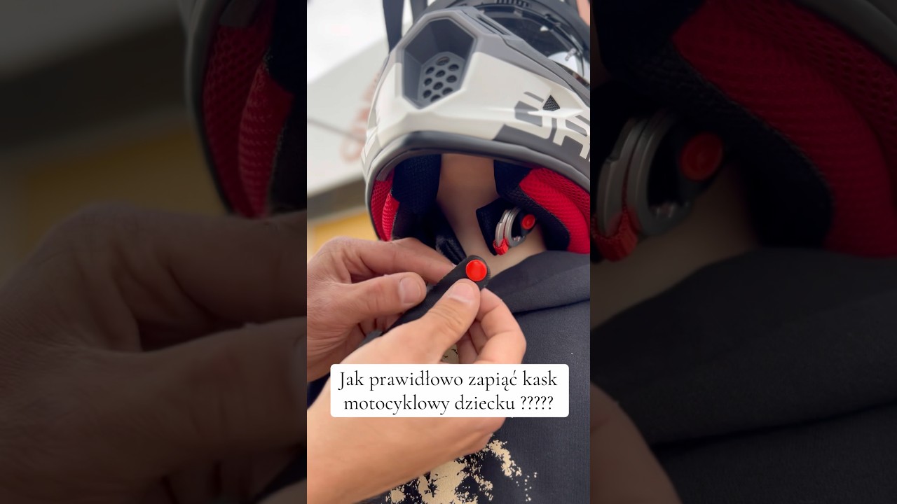 Jak prawidłowo zapiąć kask motocyklowy dziecku ????? #husator #opole #poradnik #minicross