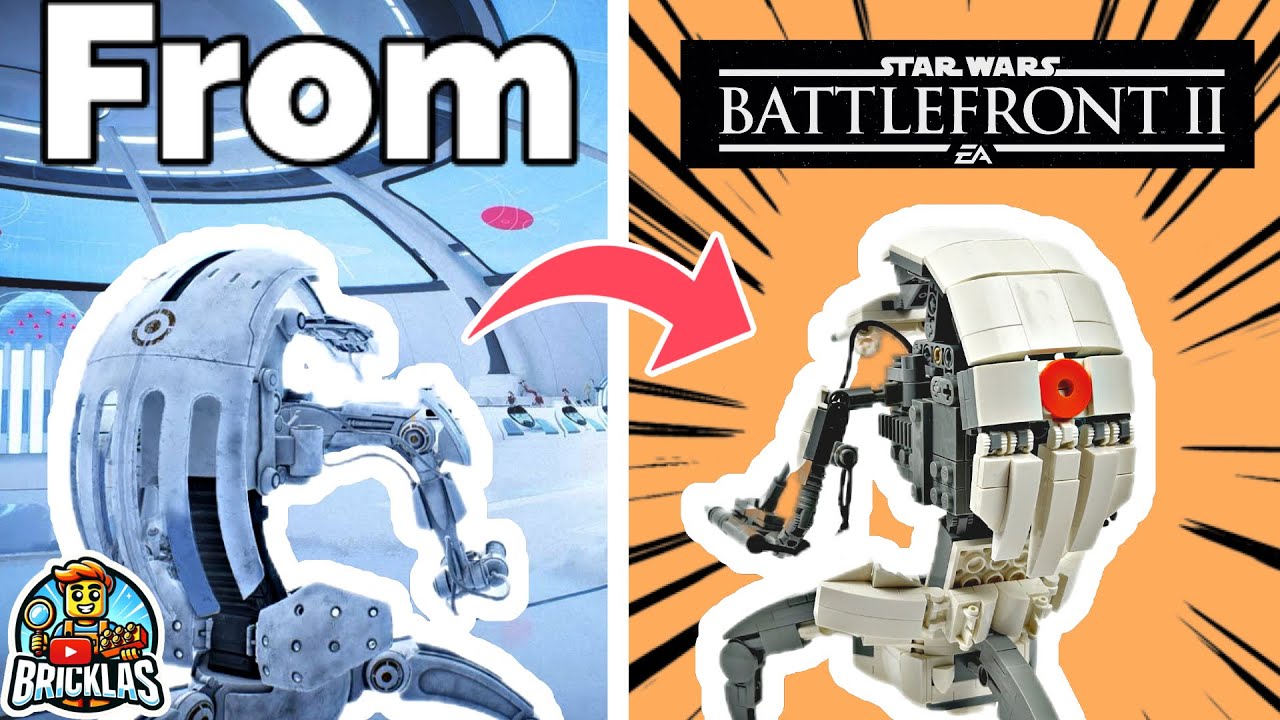Straight OUT OF Star Wars Battlefront 2! LEGO Star Wars 75381 Training Droideka MOC