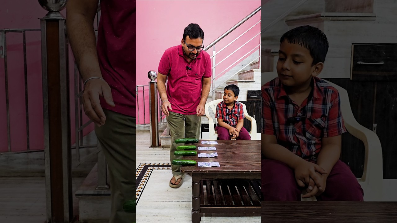 Can Arham Outsmart His Dad? The Ultimate Blindfold Challenge! 🕶️💰 #shorts #ArhamJain