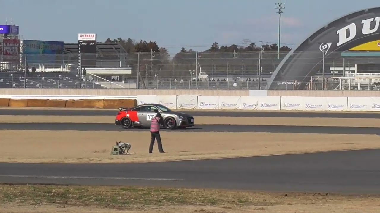 全日本ジムカーナ_20260308_＃1_筑波サーキット1000_No.12_アウディTT_深川_1本目