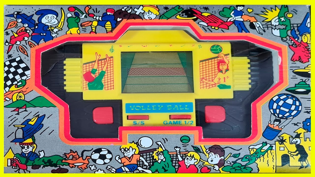 Mini Game do Paraguai Anos 90 Volley Ball Amarelo (Jogador Grande)