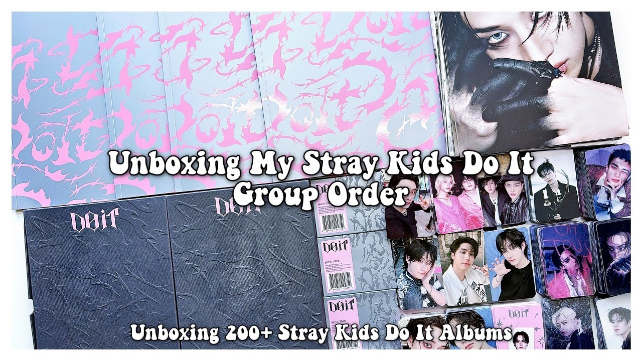 Unboxing My Stray Kids Do ItGroup Order ✰ Unboxing 200+ Stray Kids Do It Albums