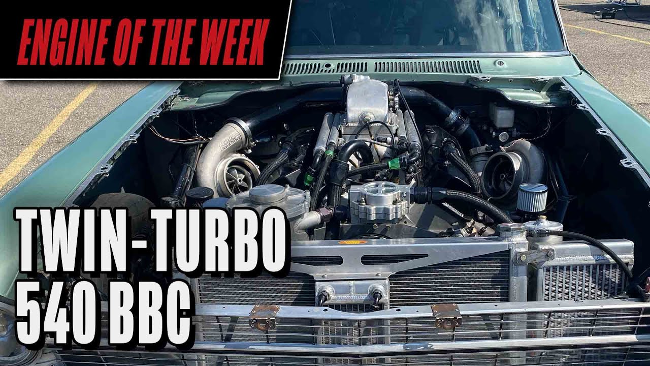 6-Second Twin-Turbo 540 cid Big Block Chevy Engine