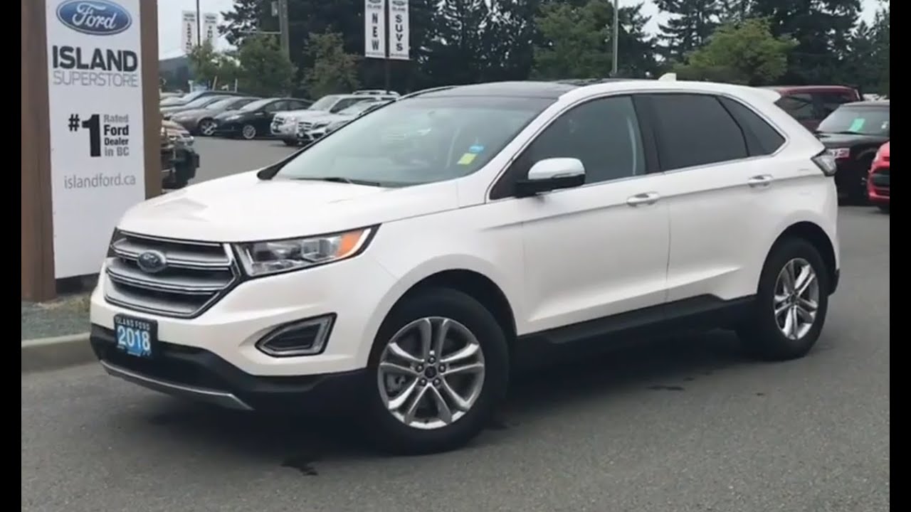 2018 Ford Edge SEL W/ Panoramic Moonroof, Nav, AWD Review| Island Ford