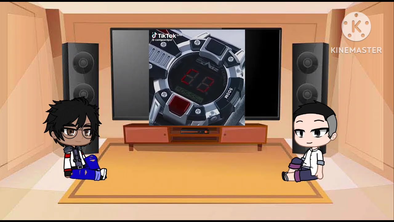 Emanuel e João reagindo ao Kamen Rider 555