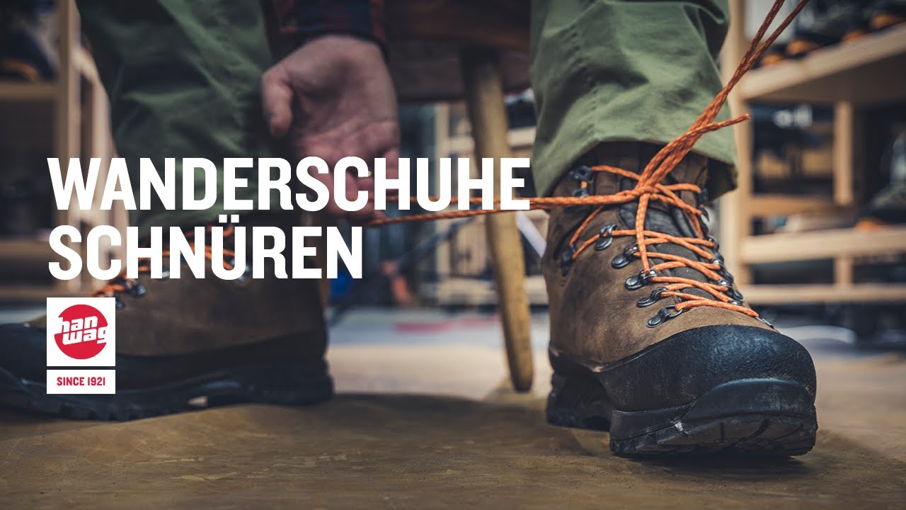 Wanderschuhe richtig schnüren
