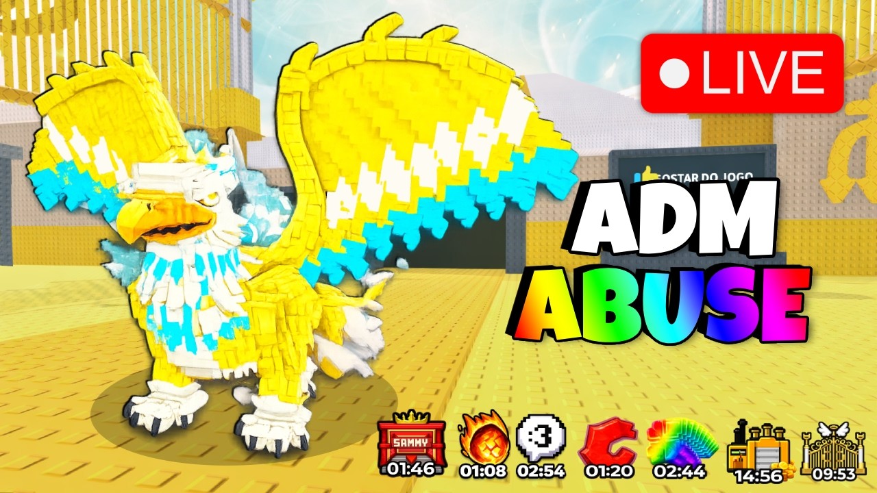 AGORA EVENTOS DE ADM ABUSE  ROUBE UM BRAINROT AO VIVO #roblox #brainrot