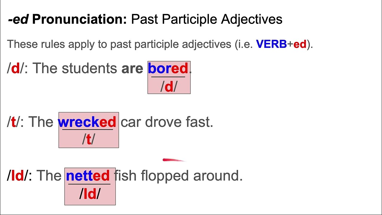 -ed Pronunciation: simple past regular verb pronunciation (updated)
