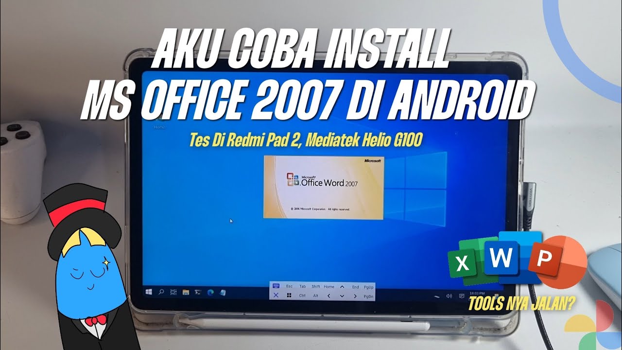 Real Ms Office Di Redmi Pad 2 Android😁😱 Pasang App Windows Di Linux Tiny Computer