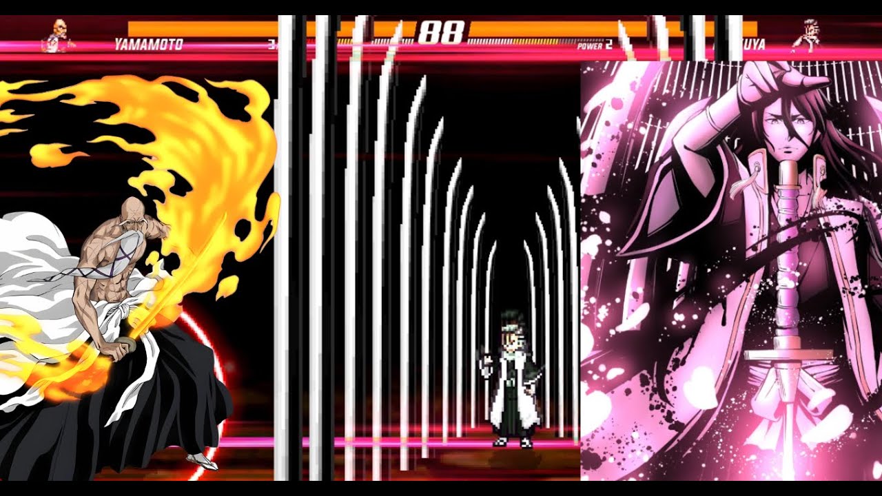 Yamato VS Kuchiki Byakuya - Bleach Mugen Gameplay