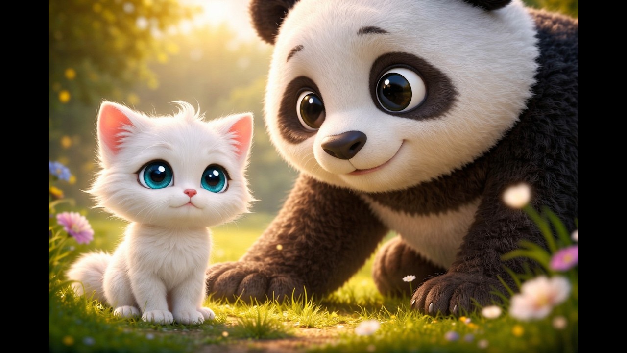 Lost Baby Cat… Until a Kind Panda Saved He