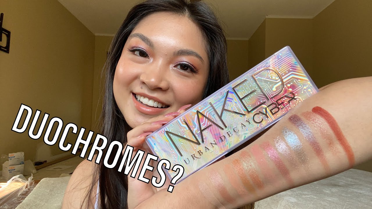 URBAN DECAY CYBER EYESHADOW SWATCHES | TRY ON & REVIEW