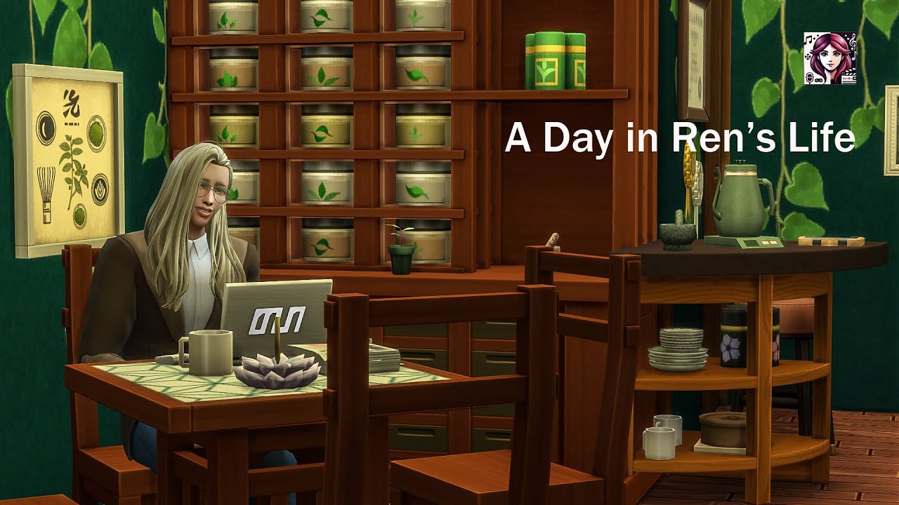 Hazakura Street — A Day in Ren’s Life (cinematic Sims4 gameplay)