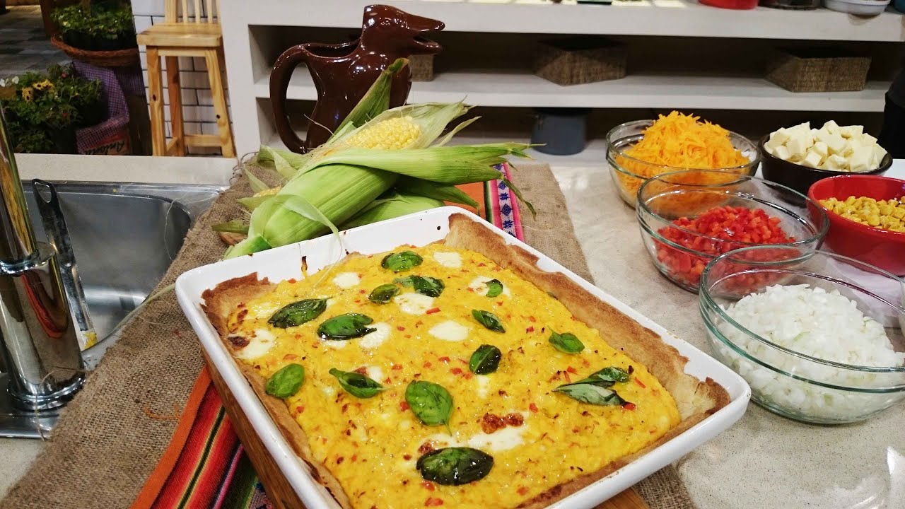 Pastel vegetariano de humita y calabaza