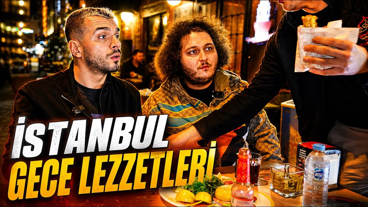 İSTANBUL GECE SOKAK LEZZETLERİNİ DENEDİK ! w/@bicimali