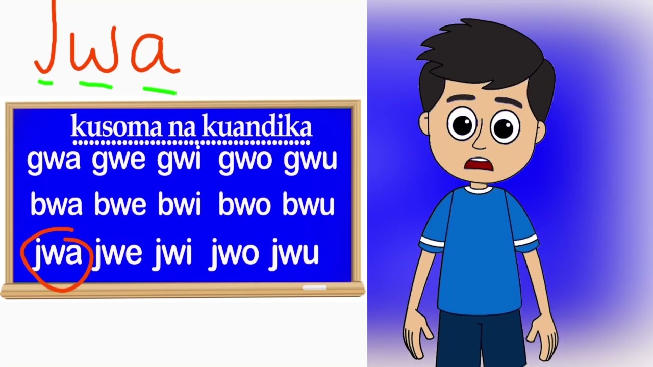 Jifunze Kusoma na Kuandika silabi /write and read swahili syllable for Diaspora! | darasa la 1 & 2