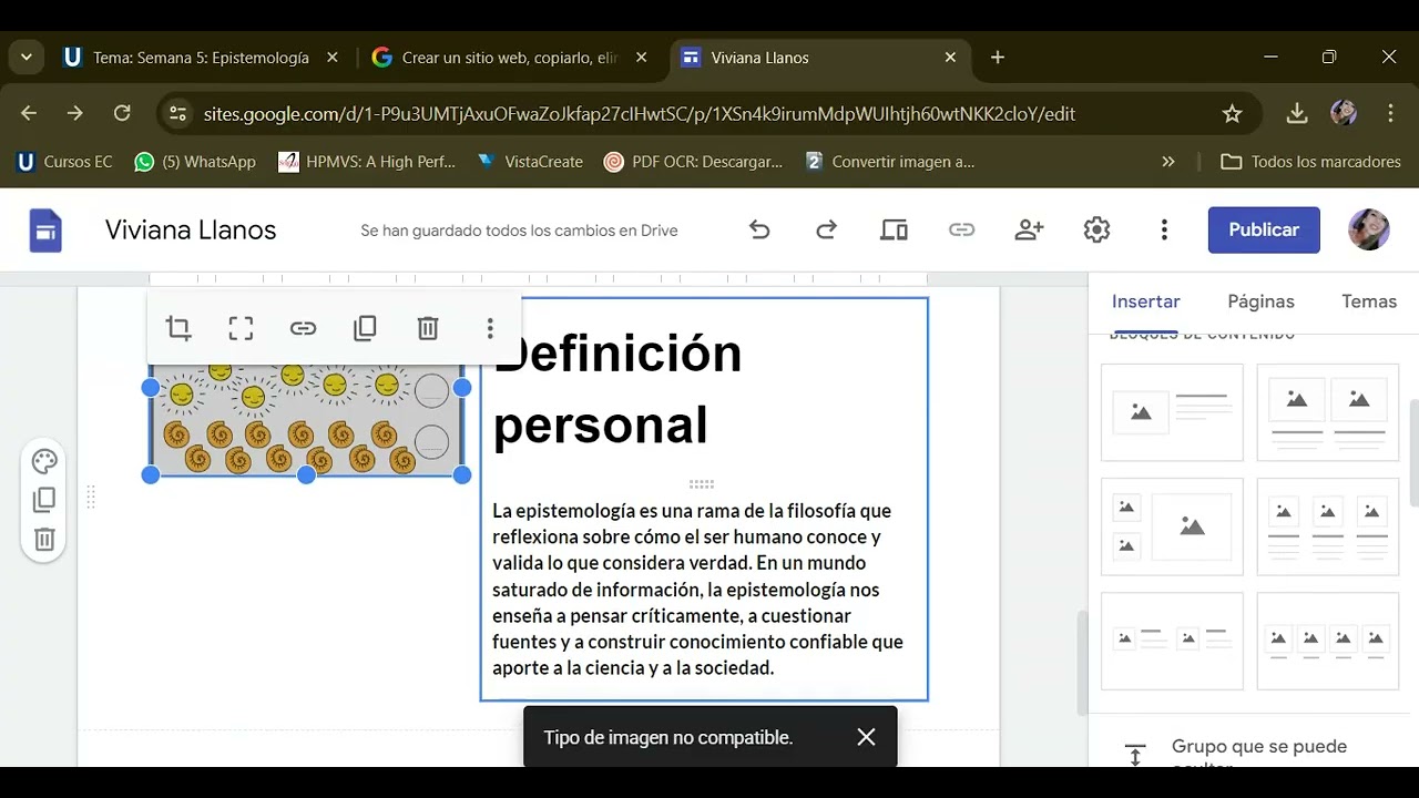 Crear sitio web- Google sites