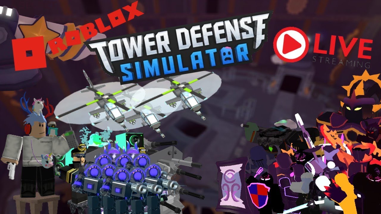 Roblox tower defense simulator Live stream TDS