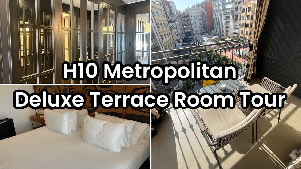 H10 Metropolitan Deluxe Terrace Room Tour | Barcelona Spain