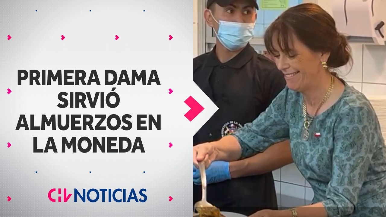 María Pía Adriasola sirvió almuerzos a funcionario en su primer día en La Moneda como Primera Dama