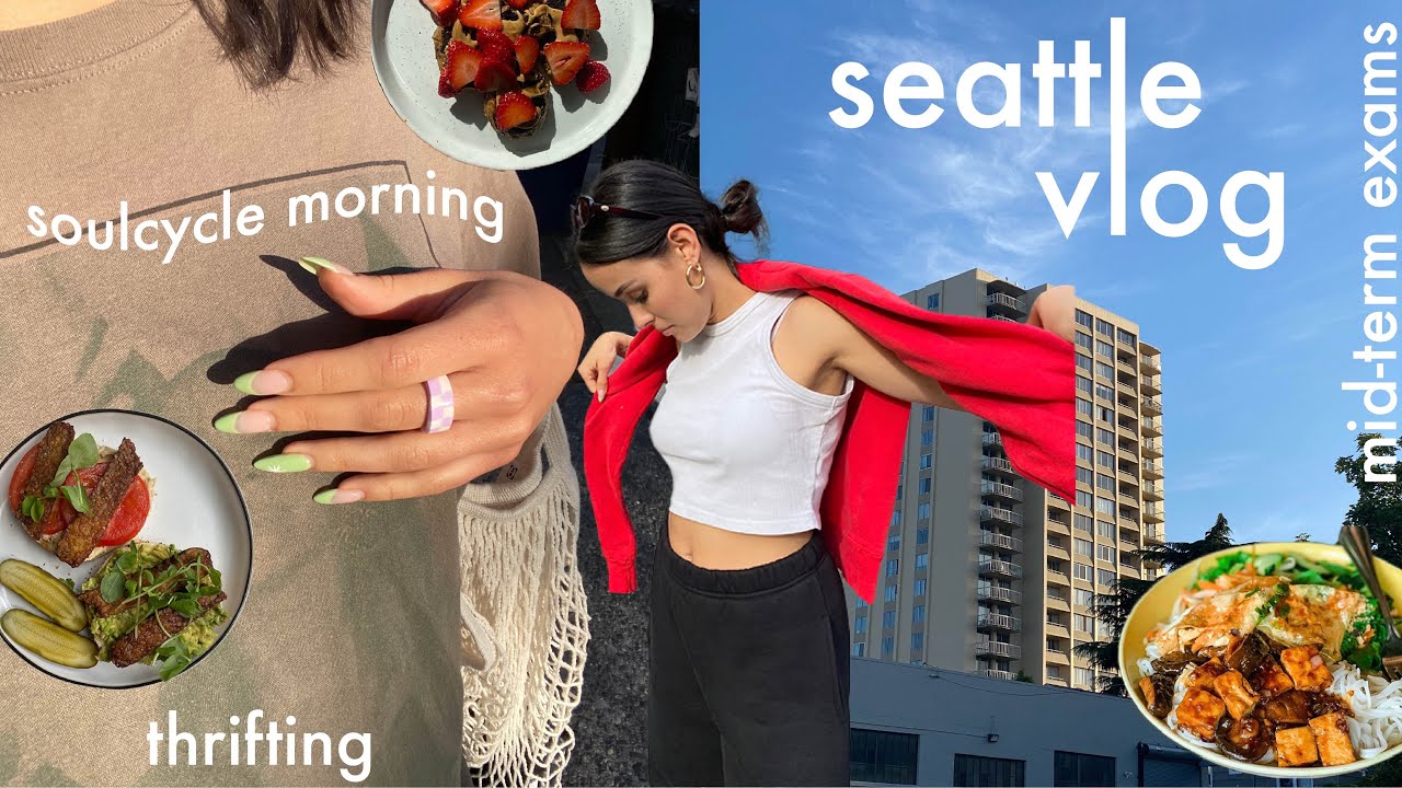 a day in my life // thrifting, mid-terms & soulcycle
