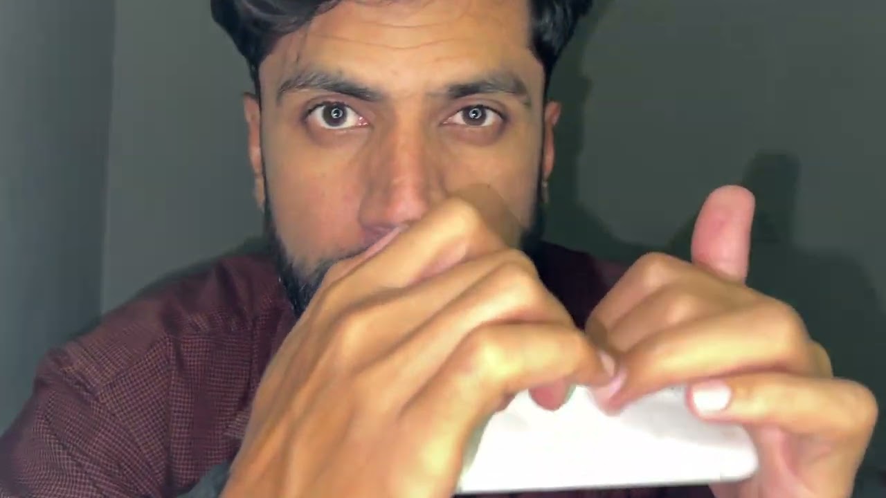 ASMR-Spit painting 🖌️ with Mouth 👄 sounds Satisfying 