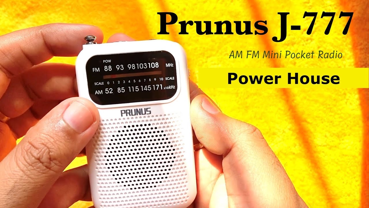 Prunus J-777 AM FM Mini Pocket Radio Review in Hindi @prunusradio