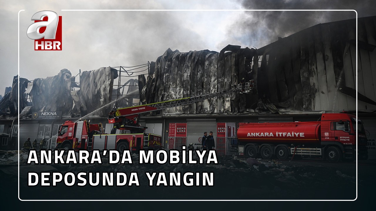 Ankara'da Mobilya Deposundaki Yangın Kontrol Altına Alındı | A Haber