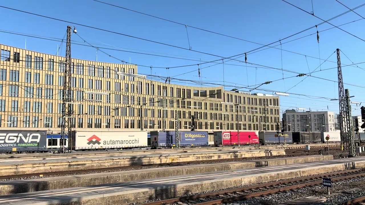 Augsburg Hauptbahnhof Güterzug 