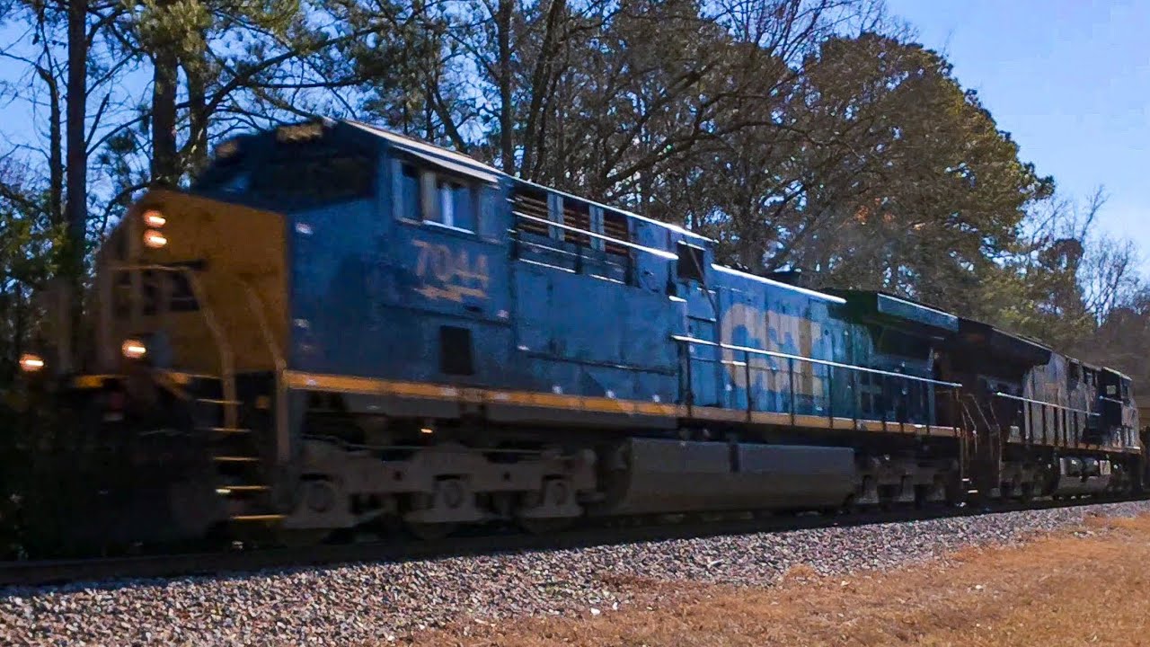 CSX M692 CSX 7001 MID DPU Chase Footage South Carolina 
