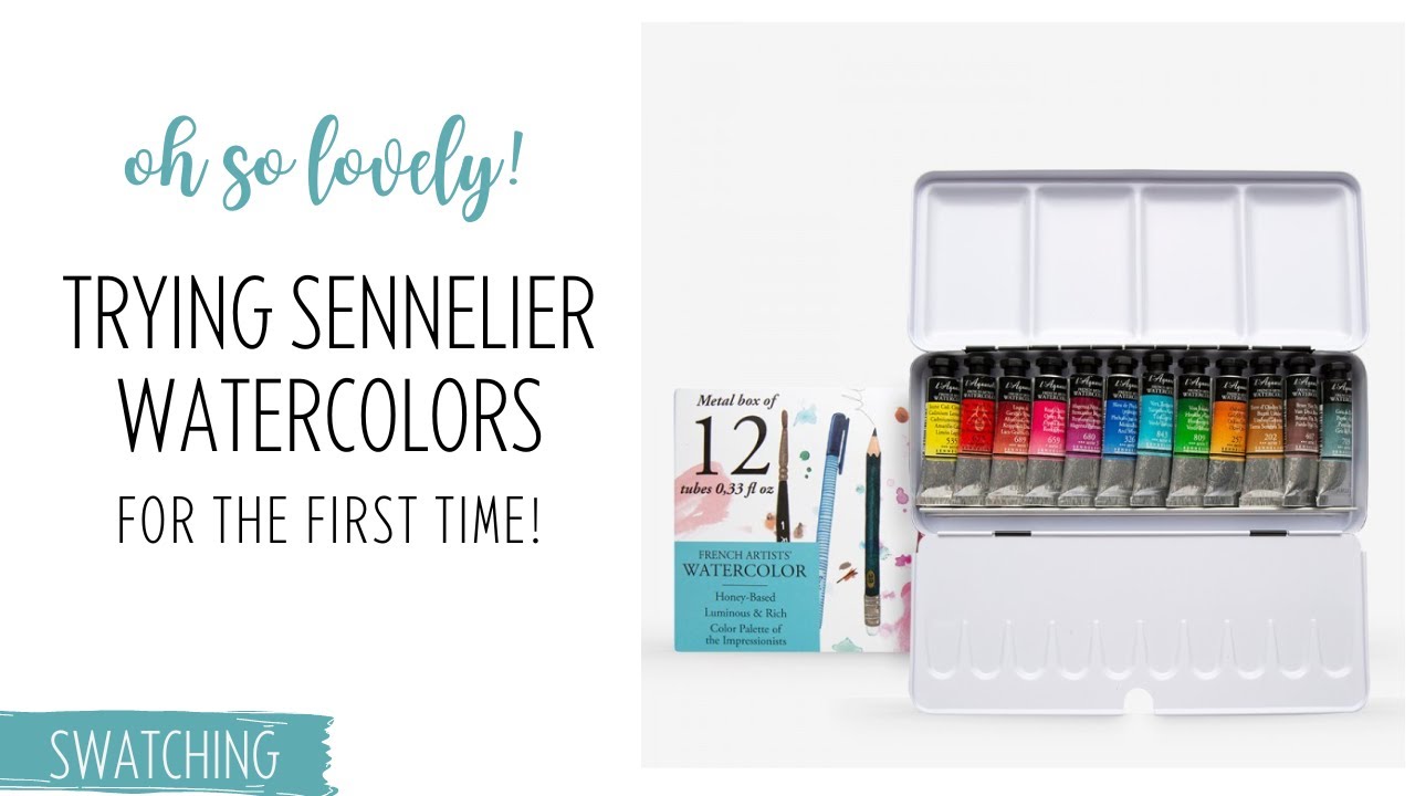 My First Experience with Sennelier Watercolor Paints