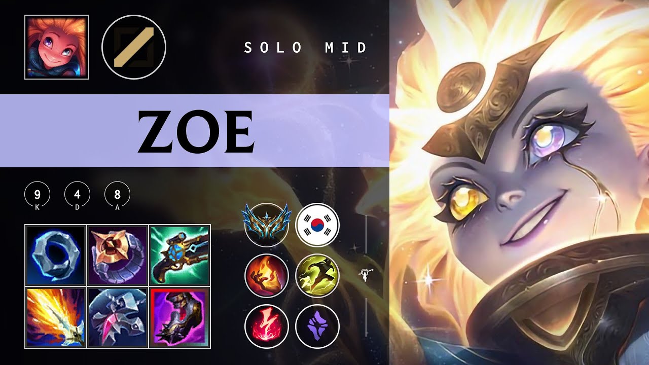 Zoe Mid vs Yone - KR Challenger Patch 25.24
