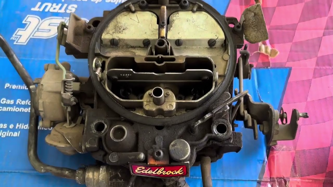 Limpieza de carburador 4 bocas Edelbrock 1904. Motor Chevrolet 5.7L V8